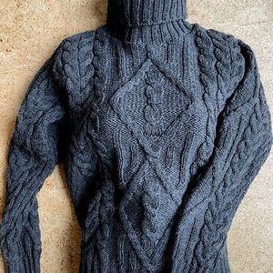 Celtic Aran Turtleneck Sweater